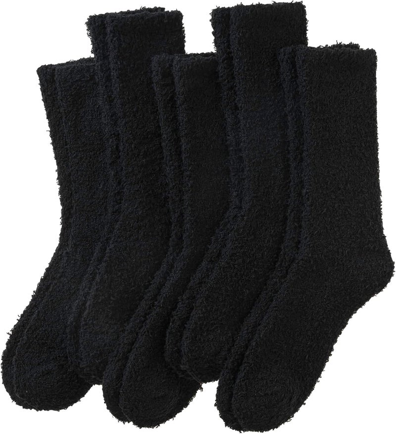 AMENLAN Store Women Fuzzy Slipper Socks Winter Microfiber Soft Cozy Plush Fluffy Socks Warm Comfy Thermal Home Sleeping Socks - Image 1